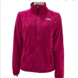 North Face magenta women xs fleece zip up